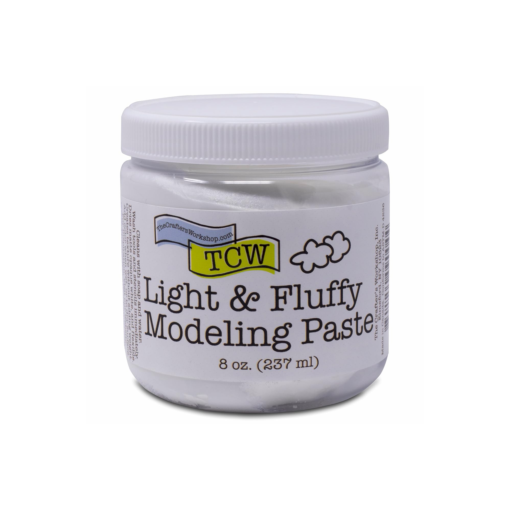 Crafters Workshop Light and Fluffy Modelling Paste, Multi-Colour, 7.87 x 7.46 x 7.46 cm