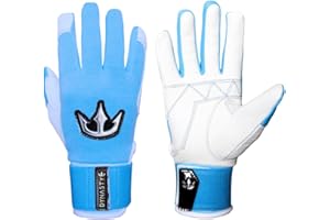 DYNASTY BASEBALL Bomb Squad Batting Gloves - Premium Goat Skin Leather, Full Wrist Support, Youth & Adult Sizes
