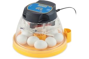 Brinsea Mini II Eco Manual Egg Incubator with External Water Top-Up, Fan Assisted Air Circulation for Hatching 10 Chicken, Duck, or Other Eggs, Ideal for Beginners