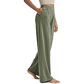 ODODOS Modal Soft Wide Leg Pants for Women High Waist Casual Relaxed Pants with Pockets-27/29"/ 31" Inseam
