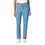 Women's High Waist Slim Leg Scrub Pant, Bay