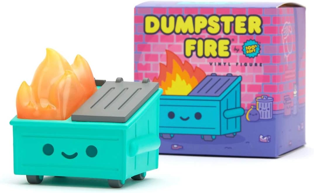 100% Soft Dumpster Fire Vinyl Figure 
