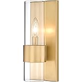 Z-Lite 343-1S-RB Lawson Wall Sconce, 1-Light 60 Watts, Rubbed Brass