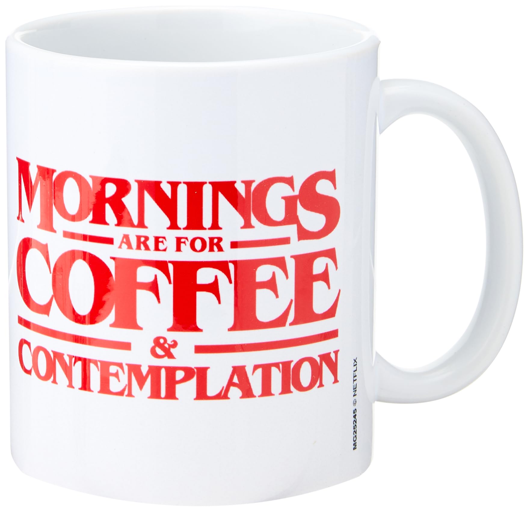 Pyramid International Stranger Things Ceramic Mug with Coffee and Contemplation Design in Presentation Box - Official Merchandise
