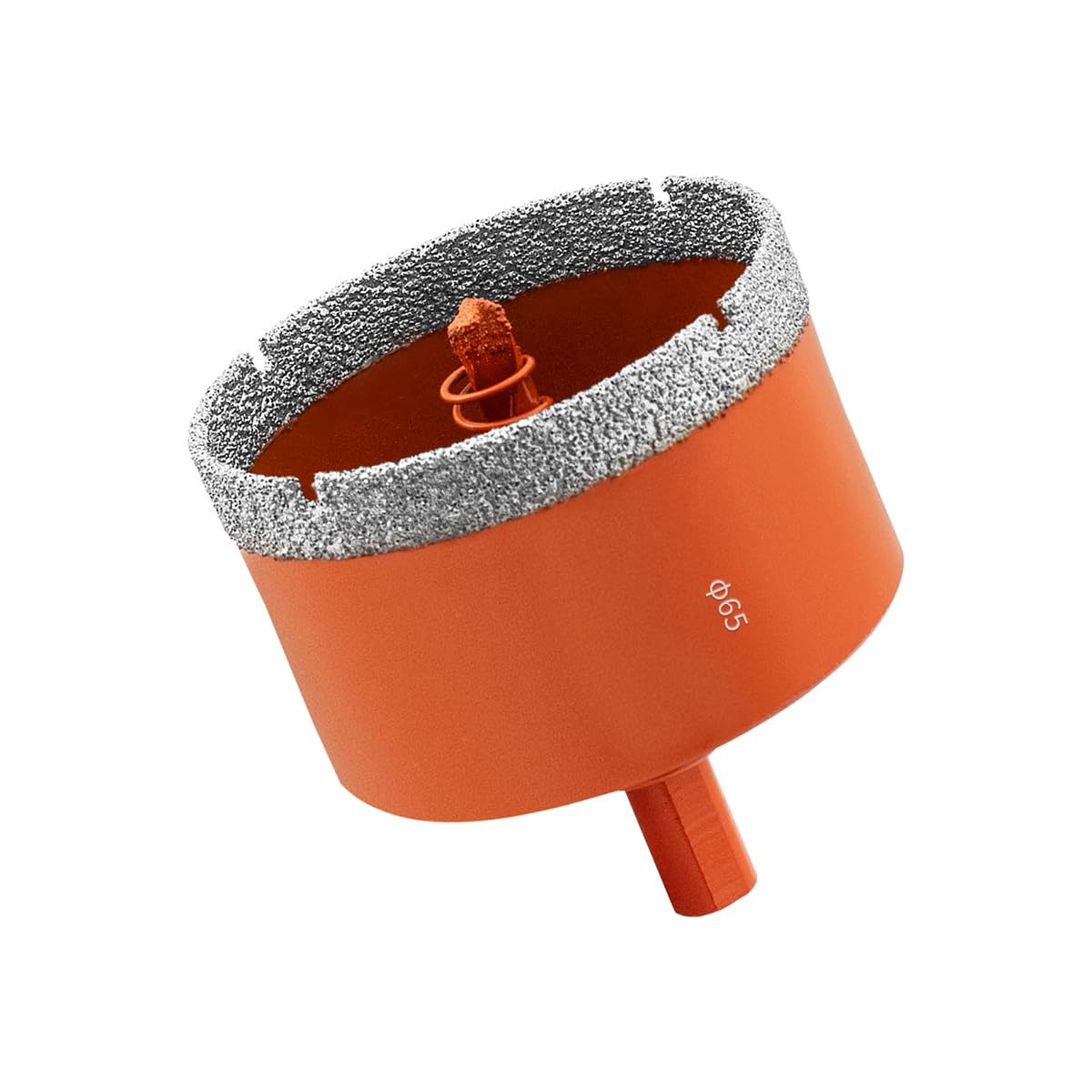 Meccion Diamond Hole Saw 65mm with Pilot Guide Bit, Professionals Brazed Diamond Drill Bit Hole Cutter for Tile, Porcelain, Glass, Ceramic, Marble — image 1