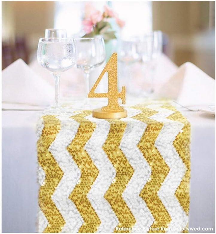 Best chevron gold table runner