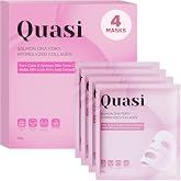 Quasi Salmon PDRN Collagen Mask &ndash; Korean Skin care Gel Face Mask for Hydration, Firming &amp; Smoothing Skincare, Collagen Boost &amp; Pore Care &ndash; 4 Masks, Non-Irritating, Natural Ingredients