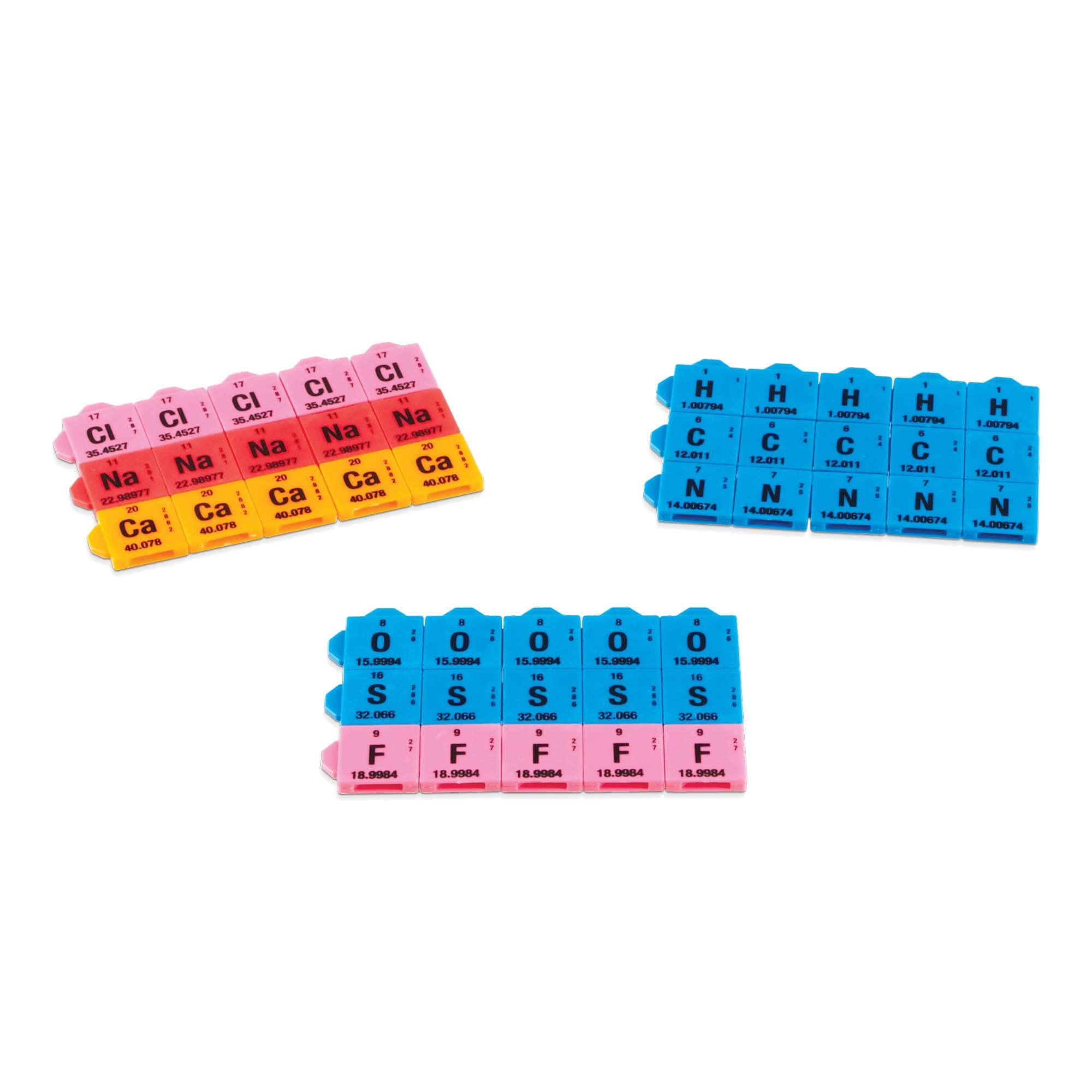 hand2mind Connecting Color Tiles Periodic Table For Kids Ages 10-13, Learn About Elements And Chemistry At Home, 163 Tiles Including Chart