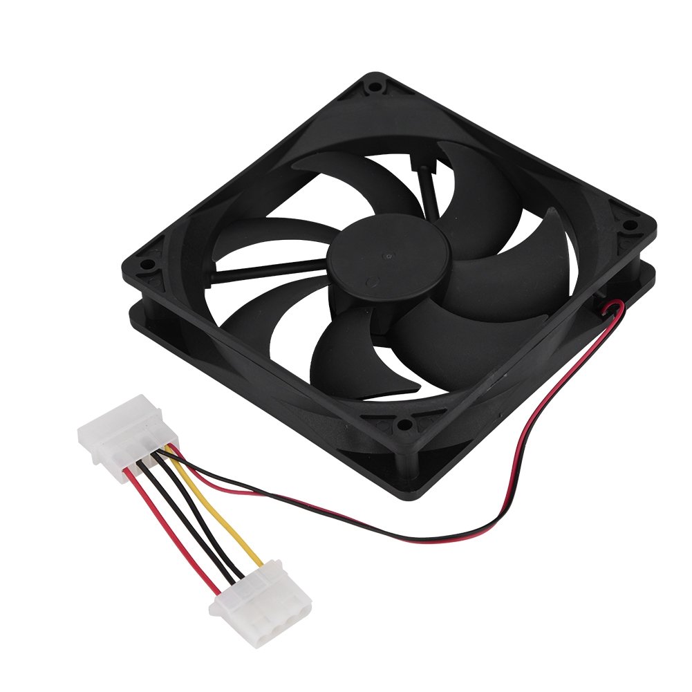 Richer-R CPU Cooler Fan, 2PCS 120mm High Airflow Low Noise PC Computer Case Cooling Fan with Strong Heat Dissipation, Easy and Quick to Install(Large 4P Interface)