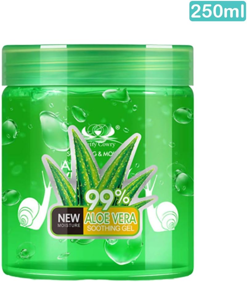 Azcczzii Aloe Vera Gel with 100% Pure and Natural Aloe from Freshly Cut Aloe Plant- for Hand/Face (250ml)
