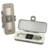 SavvyBloom Kardia Mobile Case Only for KardiaMobile 6L EKG Heart Monitor, KardiaMobile 6L Case with Silicone Pad for Travel and Portable, Protect Kardia (CASE ONLY) Transparent Black