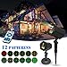 Innoo Tech XL-H11 Christmas innooLight New Year Laser Lights, 12 Patterns, Waterproof Red and Gree, Black