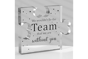 Funnli Bosses Day Gifts for Women Men, Employee Appreciation Gifts Acrylic Plaque, Boss Day Farewell Retirement Christmas Gifts for Coworkers Boss Lady Staff Leader Manager Nurse Coach Office Decor