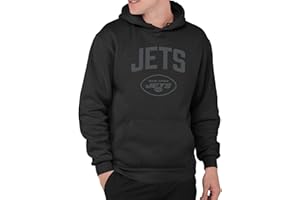 Junk Food Clothing X NFL-Blackout-Pro Football Team Logo Unisex Adult Hooded Fleece Sweatshirt for Men and Women