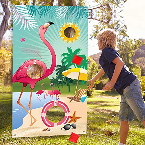 5 Summer+Flamingo+Backdrop+Banner+Decoration