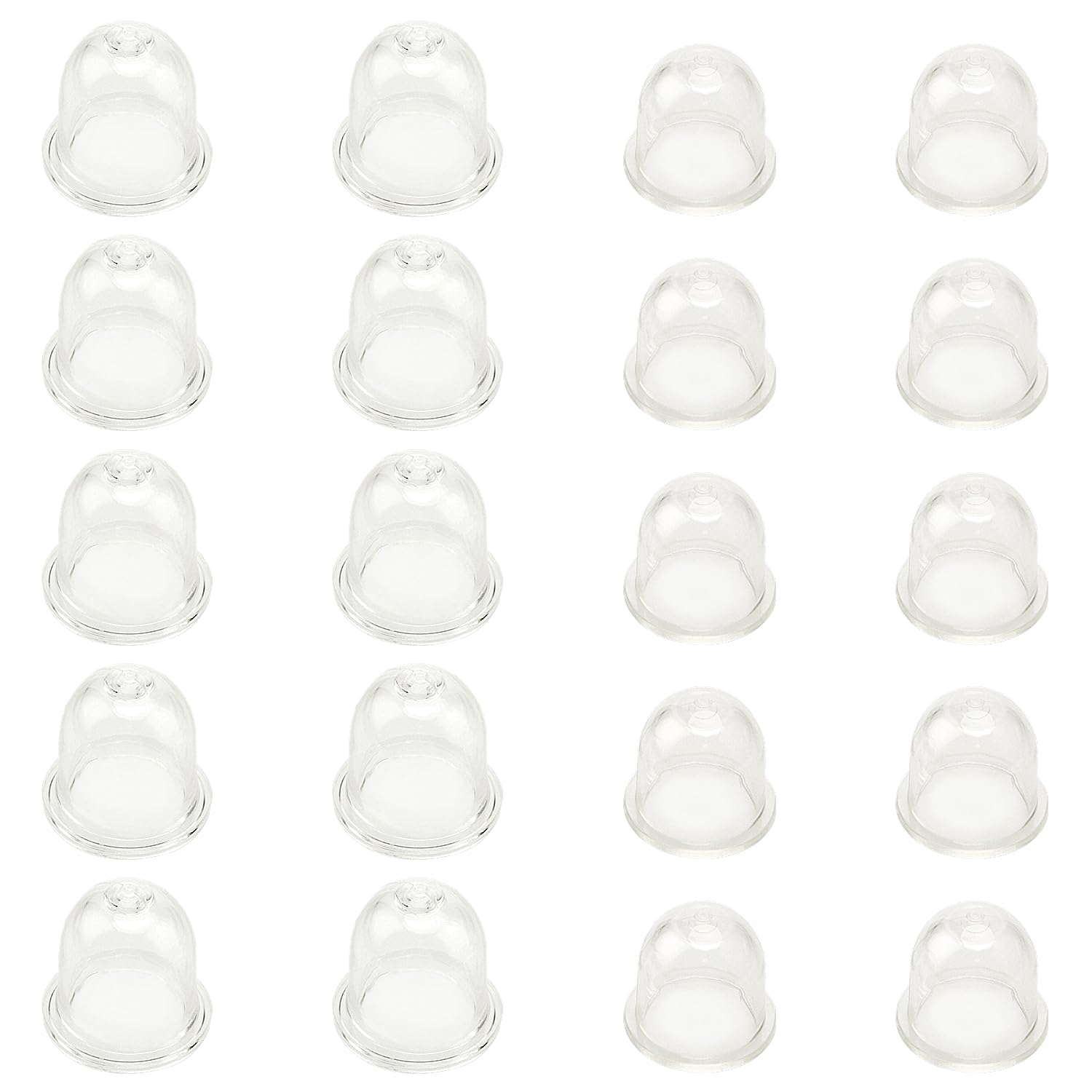 VooGenzek 20 PCS Primer Bulb Pump, Universal Petrol Fuel Primer Bulb, Blower Carburetor Bulb, Petrol Capsule Primer Bulb, Universal Carburetor Oil Cup, for Chainsaws, Trimmer, Lawn Mower (19+22mm)