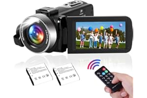 SPPRANDOM 2.7K 30MP Camcorder Video Camera with IR Night Vision,16X Digital Zoom Camera Recorder 3.0" LCD Screen Vlogging Camera for YouTube with Remote Control,2 Batteries