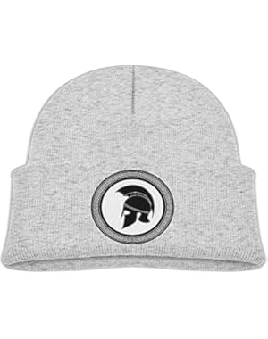 Kids Humor Ancient Spartan Design Warrior Vector Casual Flexible Winter Knit Hats/Ski Cap/Beanie/Skully Hat Cap