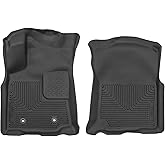 Husky Liners X-act Contour Floor Mats | Fits 2016-2017 Toyota Tacoma, Double & Access CAB ONLY w/Auto Trans | Front Row, 2-pc Black - 53741