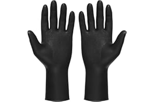 Uonlytech Waterproof Shampoo Gloves for Hair Dyeing and Coloring - Anti-Slip Thermal Styling Gloves 3 Pairs M Size for Salon 