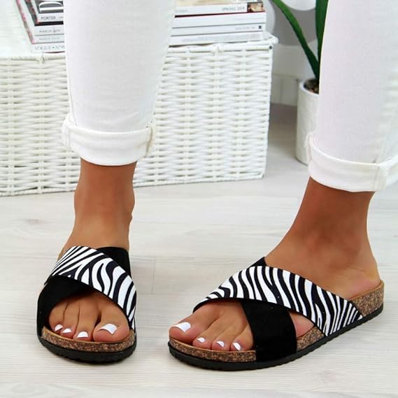 NHMDE Damensandalen,Mode Damen Sommer rutschfeste Badeschuhe Strand