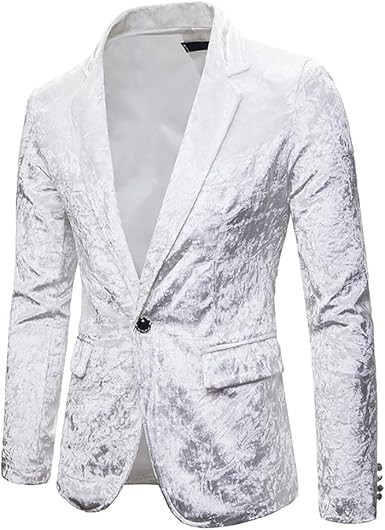 Star Bw Veste Costume Homme Mariage Slim Fit Velours De
