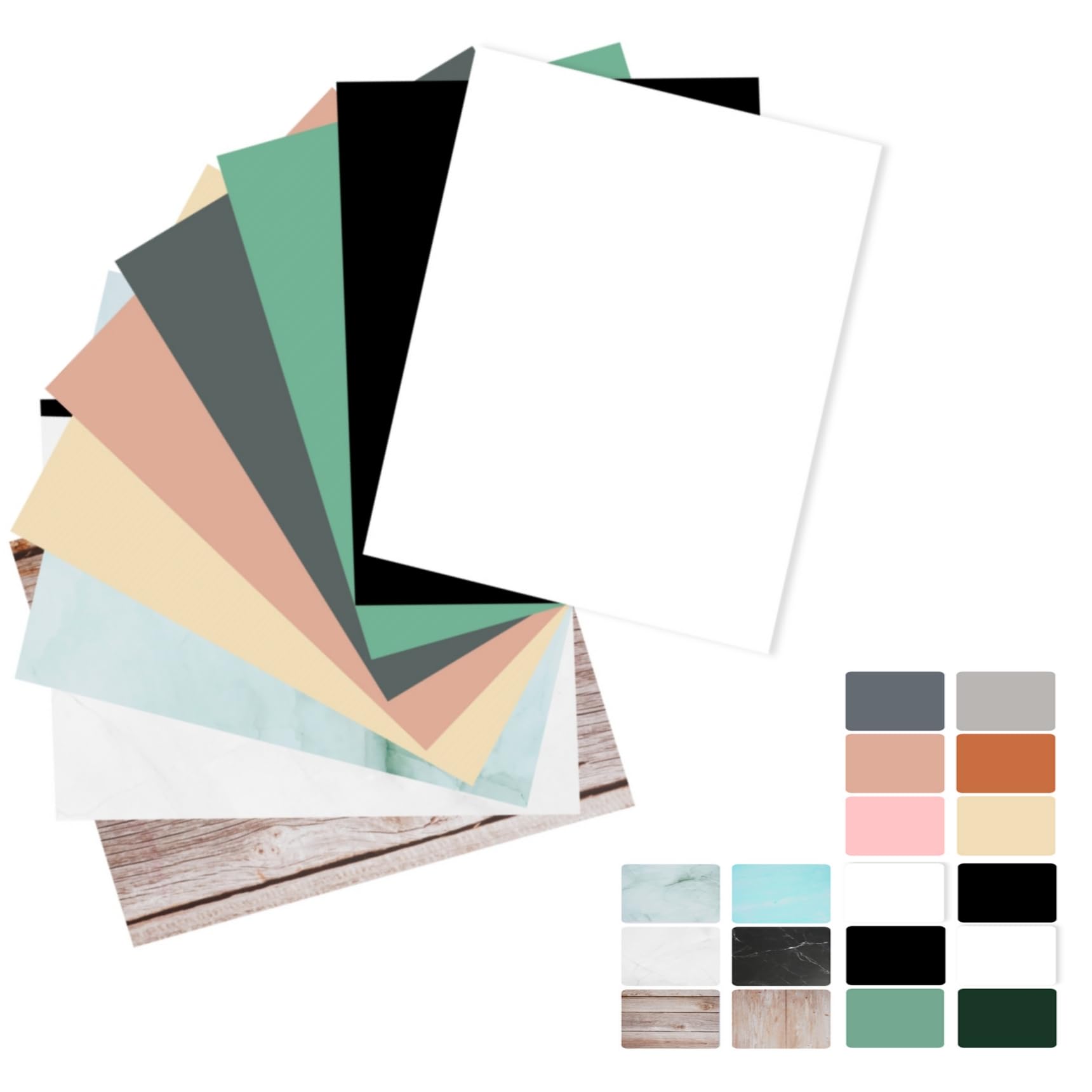 Photo 1 of Meking 9PCS 16Patterns Product Photography Backdrops,Photo Background Flat Lay Tabletop Photo Backdrops for Food/Makeup/Jewelry Photography?16.5X11inch?