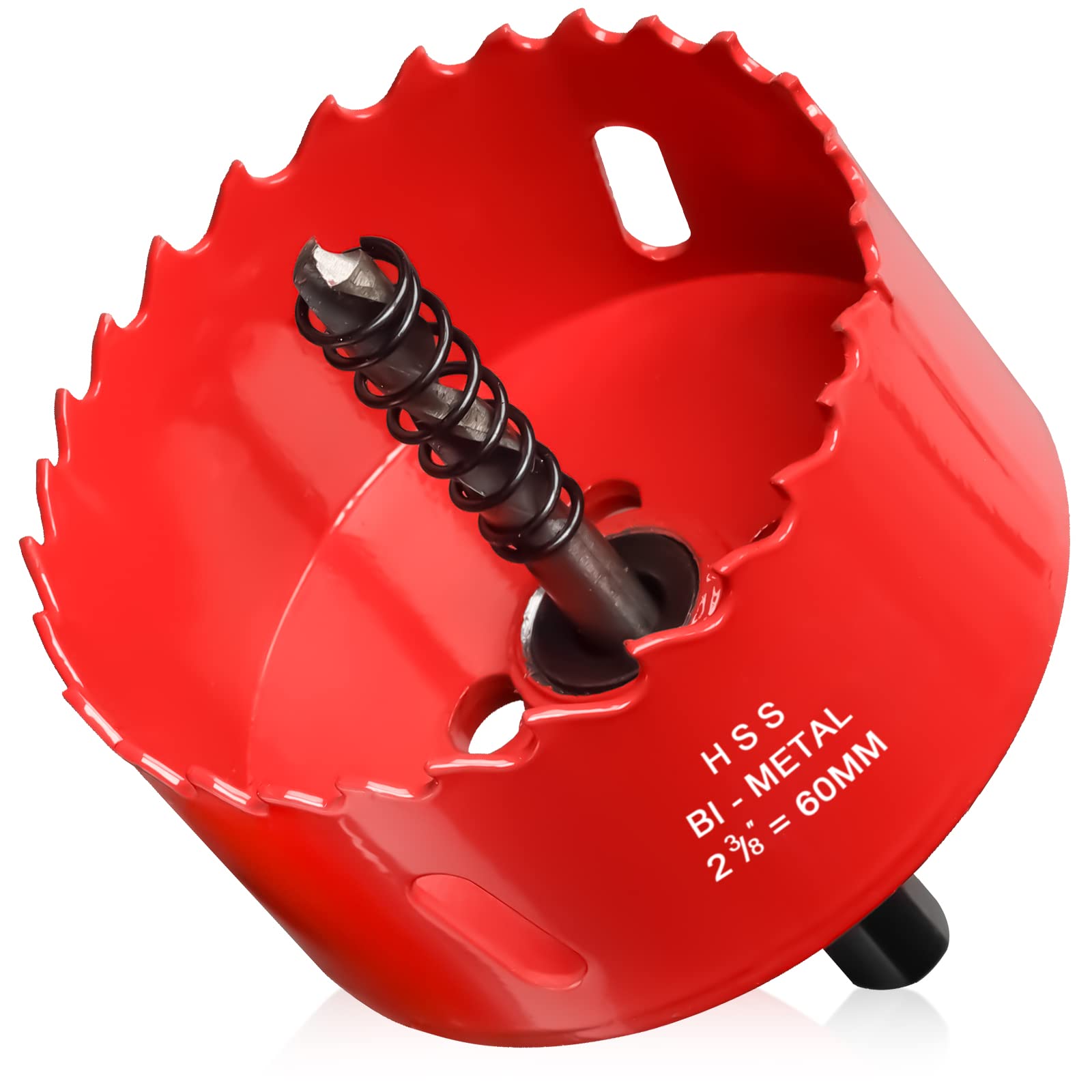 60mm Hole Saws Cutter, HSS Bi-Metal Drill Bit for Wood, Plastic, UPVC, Fiberglass and Plasterboard — image 1