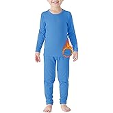 American Trends Kids Thermal Underwear Set Ultra Soft Kids Long Johns Sets Toddler Base Layer for Boys Girls