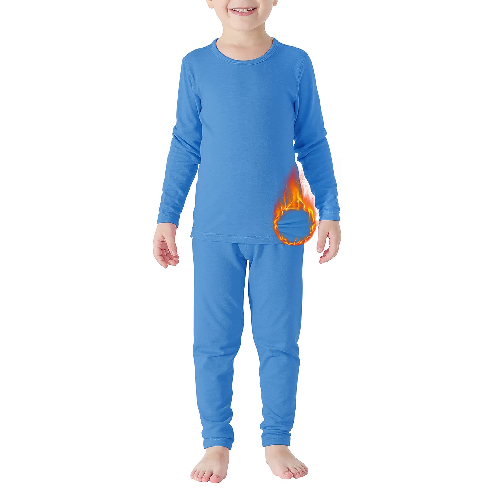 Boys Thermal Underwear Ultra Soft Kids Long Johns