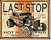 Hot Rod Garage Tin Signs Bundle - Legends American Hot Rod, Vintage Auto Races, Last Stop Hot Rod Repair and Life Needs No Red Lights