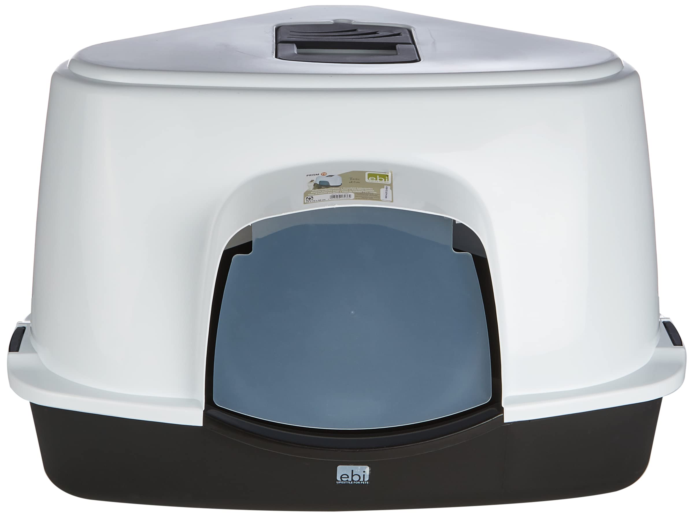 Ebi Prism Number 70 Cat Toilet, 56 x 70 x 46 cm, Dark Grey