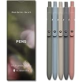 ALABASTER Co. - Pen Variety Pack, Black Ink: Bible Study and Journaling Supplies. Aesthetic and Smooth Writing, Christian Gifts for Women, Presents for Mom (Pastel (Black Ink))