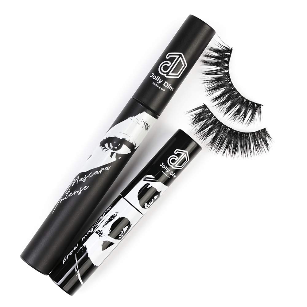 Jolly Dim by Inglot Eye Makeup Set Brown - Brow Mascara Brown. Eyelashes Daily. Mascara Intense Black. Great gift