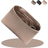 Ovignee Purse Organizer Insert for Handbags, Tote Bags, Speedy, Neverfull, ONTHEGO, Artsy - Silk Smooth with Bottle Holder - 4 Sizes
