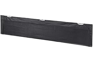 Monoprice Desk Cover Modesty Panel - 6 Feet - Black with Wire Management - Workstream Collection