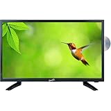 SuperSonic 1080p LED Widescreen HDTV with HDMI Input, AC/DC Compatible for RVs and Built-in DVD Player, 19-Inch