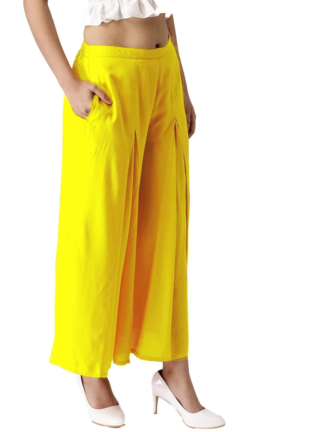 Buy PATRORNA Women Regular Fit Palazzo Pant at Amazon.in