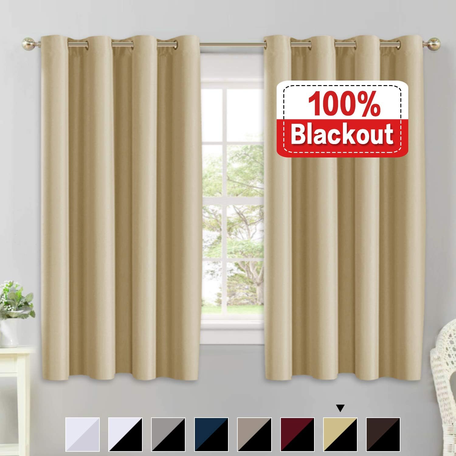 Amazon Com Flamingo P 100 Blackout Curtains 63 Length For