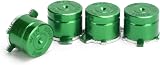 Zunate 7PCS Aluminum Alloy Buttons Set Thumbstick Grips for PS4 Controller Green view 8
