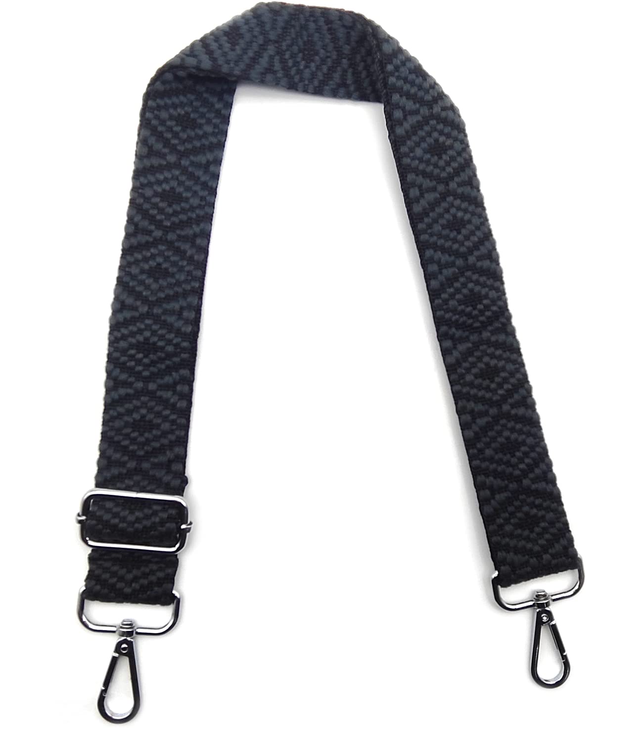 Handbag for Women Shoulder Strap Black Colorful Shoulder Strap Adjustable with Carabiner Hook Silver 1.5 Inch Wide Straps Accessories for Girls DIY Bag #8