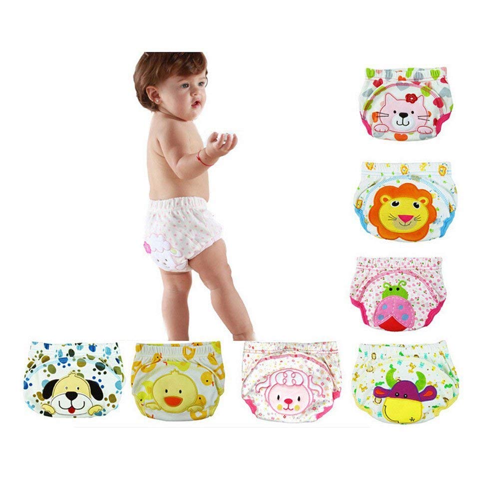 7 Pack Baby Toddler Girls Boys Cotton Potty Training Pants Reusable