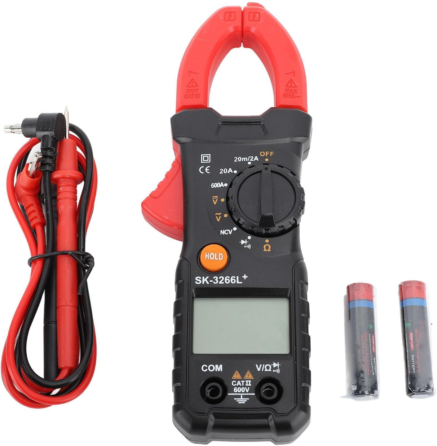Digital Clamp Meter Multifunctional Voltage Current Resistance Tester with Backlight Display for Voltage Measurement