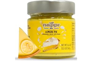 Lemon Pie, Sweet Spreadable Lemon Butter, Crunchy Cream Spread, 8.4 oz (240g), Dessert, Topping, Icing, Ice Cream, Product of Italy, Nappi 1911