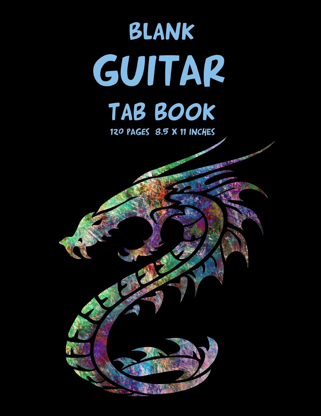 Blank Guitar Tab Book: 120 Pages 8,5 x 11 Inches