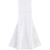 Gridiron Gladiator Cotton Football Towel - Absorbent Football Towels QB - Belt Loop for QB Gear - Sideline Essential - White - Small