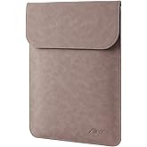 Allinside 13 inch Laptop Sleeve Case for with MacBook Air 13 2018–2025 (M2 A2681 M3 A3113 M4 A3240)/MacBook Pro 13 2016–2022 (A2251 A2289 A2338 M1 M2), PU Suede Leather Laptop Case Cover, Pink