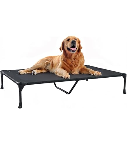 Zqkimzi Erhöhter Hundeschlafplatz - Wasserdichtes Hundebett Für Draußen