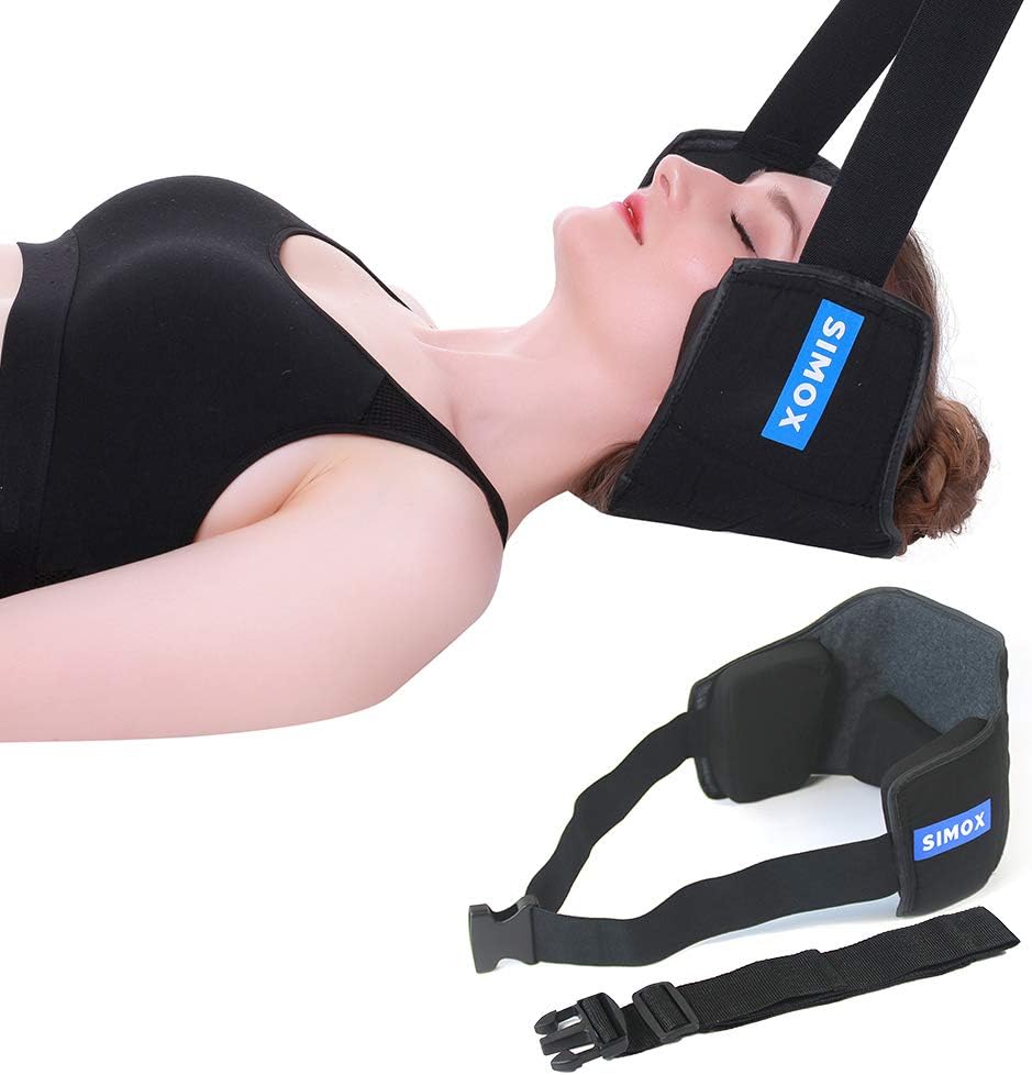 Neck Traction Hammock for Neck Pain Relief, Neck Stretcher with Adjustable Straps for Muscle Relaxation, Head Hammock & Physical Therapy for Office Workers & Drivers, Relaxation Gift.: Health & Personal Care