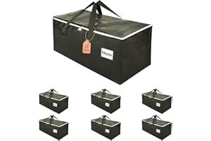 ZFWDSY Moving Bags Totes,6 Pack 93 Liters Clothes Storage Bins Large Moving Boxes with Handles for College Dorm or Christmas 
